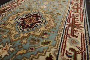 2’7” x 11’9” Hand Knotted 100% Wool Runner Traditional Oriental Area Rug Aqua - Oriental Rug Of Houston