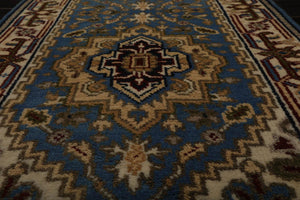2’8” x 9’4” Hand Knotted 100% Wool Runner Traditional Oriental Area Rug Blue - Oriental Rug Of Houston
