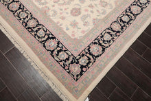 8'10" x 12'3" Hand Knotted Traditional Superfine Wool Oriental Area Rug Ivory - Oriental Rug Of Houston