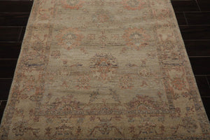 4’ x 6’ Muted Afghan Oushak Vegetable Dyes Hand Knotted Wool Area Rug Mint - Oriental Rug Of Houston