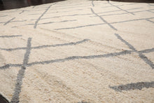 LoomBloom Multi Size Oatmeal Hand Woven Contemporary Geometric Flatweave Wool Oriental Area Rug