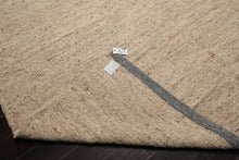 LoomBloom 9x12 Beige Hand Woven Contemporary Geometric Flatweave Wool Oriental Area Rug