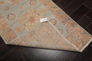 Muted Afghan Oushak Vegetable Dyes 3’ x 5’ Hand Knotted Wool Area Rug Mint - Oriental Rug Of Houston