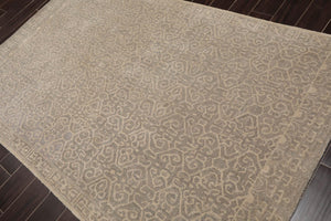 5' x 8' Handmade 100% Wool Patterned Traditional Oriental Area Rug Gray - Oriental Rug Of Houston