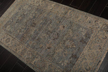 Muted Afghan Oushak Vegetable Dyes 3’ x 5’ Hand Knotted Wool Area Rug Gray - Oriental Rug Of Houston