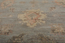 Muted Afghan Oushak Vegetable Dyes Slate 6x9 Traditional Wool Area Rug - Oriental Rug Of Houston