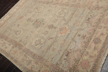 Muted Afghan Oushak Vegetable Dyes Moss 6x9 Traditional Wool Area Rug - Oriental Rug Of Houston