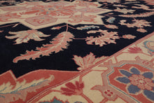 9' x 12' Hand Knotted 100% Wool Serapi Traditional Oriental Area Rug Navy - Oriental Rug Of Houston