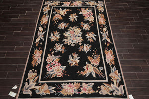 6' x 9' Hand Woven 100% Wool Oriental Area Rug 6x9 Traditional Black - Oriental Rug Of Houston