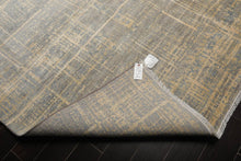 9x12 Hand Knotted Slate, Gray Wool and Silk Sherpa Design Tibetan Oriental Area Rug - Oriental Rug Of Houston