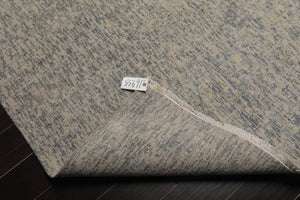 9x12 Gray, Slate Hand Knotted 100% Wool Sherpa Design Tibetan Oriental Area Rug - Oriental Rug Of Houston