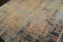 8’ x 10’ Hand Knotted Wool & Silk Tibetan Sherpa Designer Area Rug Gray - Oriental Rug Of Houston