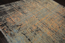 8’ x 10’ Hand Knotted Wool & Silk Tibetan Sherpa Designer Area Rug Gray - Oriental Rug Of Houston