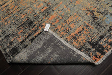 8’ x 10’ Hand Knotted Wool & Silk Tibetan Sherpa Designer Area Rug Gray - Oriental Rug Of Houston