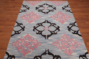 5' x 8' Handmade Loop Pile 100% Wool Traditional Oriental Area rug Ivory - Oriental Rug Of Houston