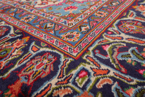 9'7" x 12'7" Hand Knotted Kashann 100% Wool Traditional Oriental Area Rug Red