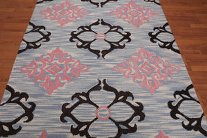 5' x 8' Handmade Loop Pile 100% Wool Traditional Oriental Area rug Ivory - Oriental Rug Of Houston