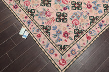 7'7" x 9'9" Hand Woven Traditional French Aubusson Needlepoint Area Rug - Oriental Rug Of Houston