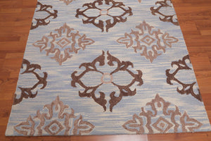 5' x 8' Handmade Loop Pile 100% Wool Traditional Oriental Area rug Beige