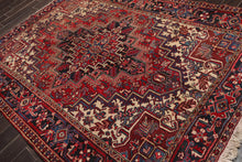 6'4" x 8'8" Hand Knotted Herizz 100% Wool Traditional Oriental Area Rug Rust - Oriental Rug Of Houston