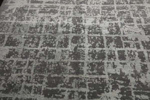 8’1" x 10’2"Hand Knotted Wool & Silk Tibetan Sherpa Oriental Area Rug Gray - Oriental Rug Of Houston