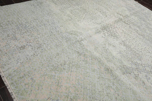 8’ x 10’ Hand Knotted Wool & Silk Tibetan Sherpa Oriental Area Rug Beige - Oriental Rug Of Houston