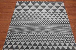 5'x8' Handmade Wool Oriental Area Rug Beige, Gray Color
