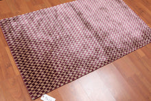 3’ x 5' Handmade Graphic 100% Bamboo silk Traditional Oriental Area rug Purple - Oriental Rug Of Houston
