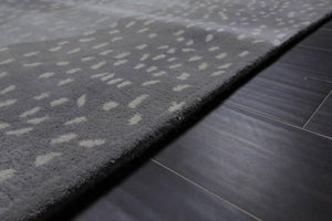 Multi Size Gray, Ivory Hand Tufted Handmade 100% Wool Animal Print Antelope Oriental Area Rug