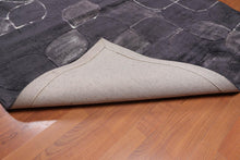 4’8" x 6'7" Handmade Modern 100% Bamboo silk Area rug Charcoal - Oriental Rug Of Houston