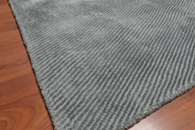 5' x 7' Handmade Loop & Cut Pile 100% Bamboo silk Moden Area rug Aqua