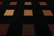 6' x 9'1" USA made Modern & Contemporary 100% Wool Oriental Area Rug Black - Oriental Rug Of Houston