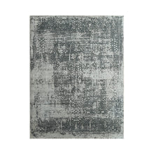8x10 Tone on Tone Gray Hand Knotted 100% Wool Transitional Oriental Area Rug