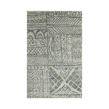 5x7 Gray, Beige Hand Knotted 100% Wool Tibetan Modern & Contemporary Oriental Area Rug