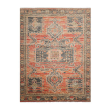 Multi Size Hand Knotted Geometric Wool Oushak Tribal  Oriental Area Rug Coral,Teal Color