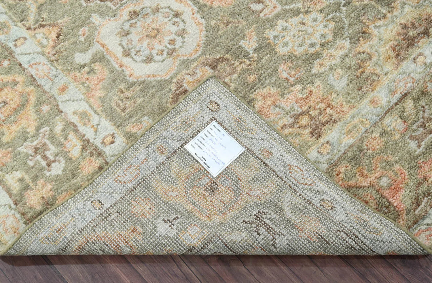 8x10 Moss Hand Knotted 100% Wool Turkish Oushak Oriental Area Rug ...