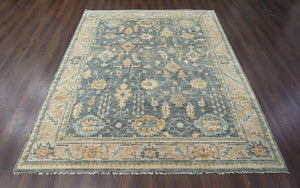 9x12 LoomBloom Blue Hand Knotted 100% Wool Traditional Oriental Area Rug