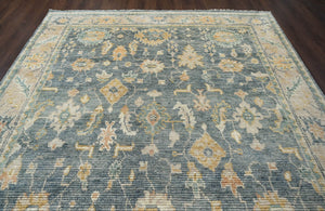 9x12 LoomBloom Blue Hand Knotted 100% Wool Traditional Oriental Area Rug