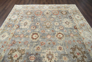 9x12 LoomBloom Gray, Moss Hand Knotted 100% Wool Traditional Oriental Area Rug