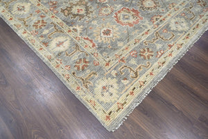9x12 LoomBloom Gray, Moss Hand Knotted 100% Wool Traditional Oriental Area Rug