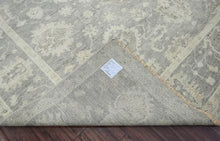 12' 1''x14' 9'' Fog Color Hand Knotted Persian 100% Wool Traditional Oriental Rug