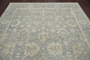 LoomBloom Multi Size Gray & Beige Hand Knotted 100% Wool Turkish Oushak Traditional Oriental Area Rug