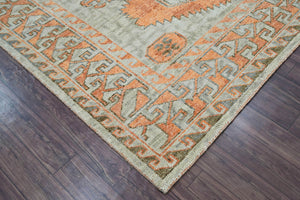 LoomBloom Multi Size Gray Hand Knotted 100% Wool Turkish Oushak Traditional Oriental Area Rug