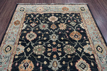 LoomBloom Multi Size Charcoal Hand Knotted 100% Wool Turkish Oushak Arts & Crafts Oriental Area Rug