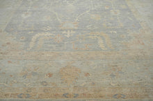 12x17  Gray Beige Muted Earth Tones Color Hand Knotted Oushak Wool Traditional Oriental Rug