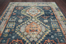 10x14 LoomBloom Blue Arts & Craft Hand Knotted 100% Wool Turkish Oushak Oriental Area Rug