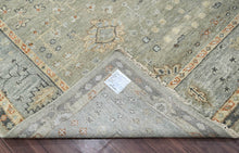 9x12 LoomBloom Moss, Gray Color Hand Knotted 100% Wool Turkish Oushak Traditional Oriental Area Rug