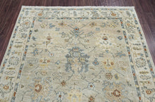 6x9 LoomBloom Beige, Light Gray Hand Knotted 100% Wool Turkish Oushak Traditional Oriental Area Rug