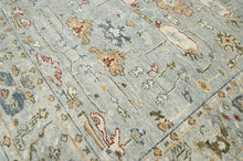8x10 LoomBloom Gray Beige Hand Knotted 100% Wool Turkish Oushak Traditional Oriental Area Rug