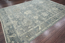 9x12 LoomBloom Gray Hand Knotted 100% Wool Turkish Oushak Traditional Oriental Area Rug
